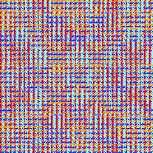 Pattern with four saturated colours