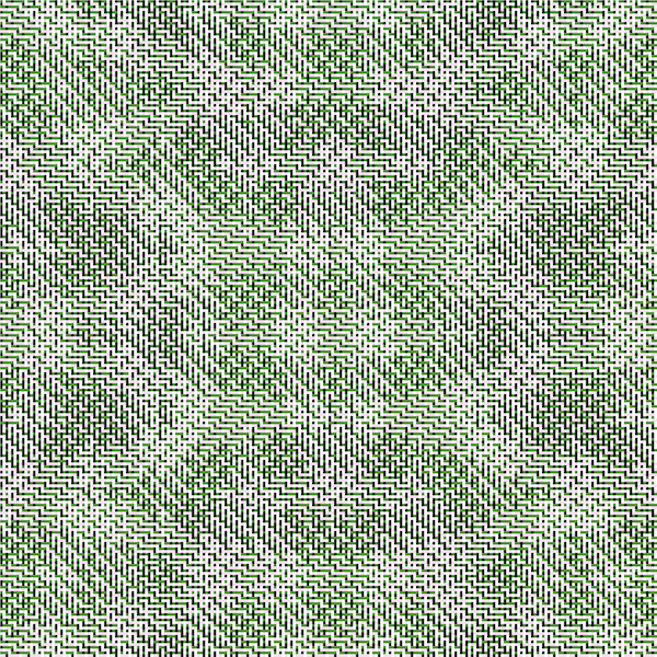 Pattern with black and white warp, green and pink weft