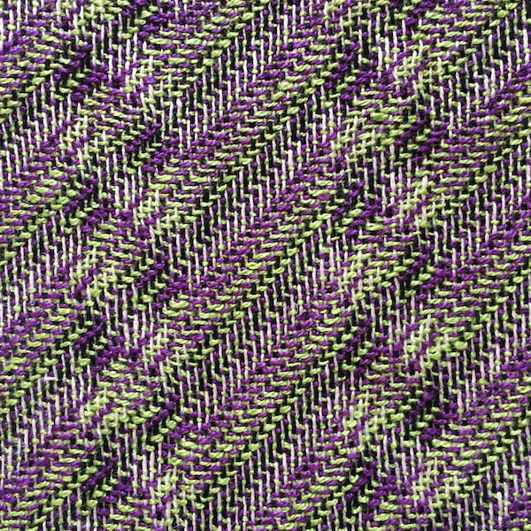 Lightshow scarf in purple and lime